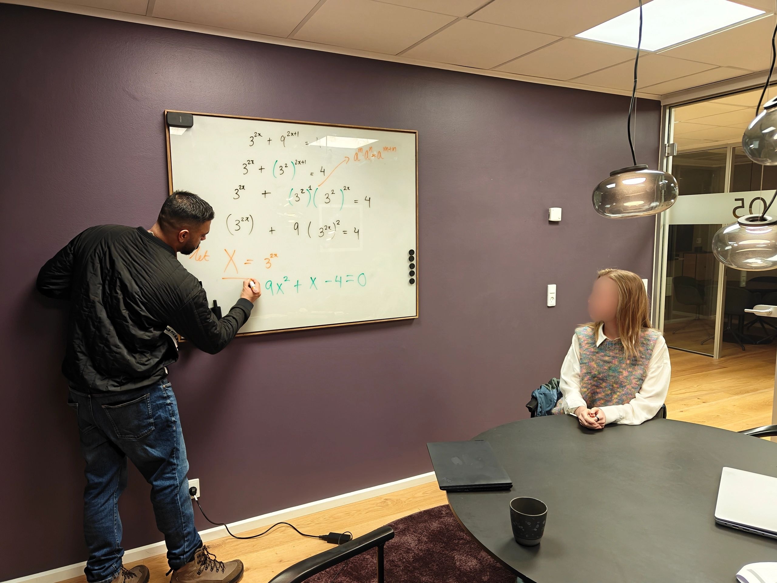 Sukhraj Singh teaching mathematics